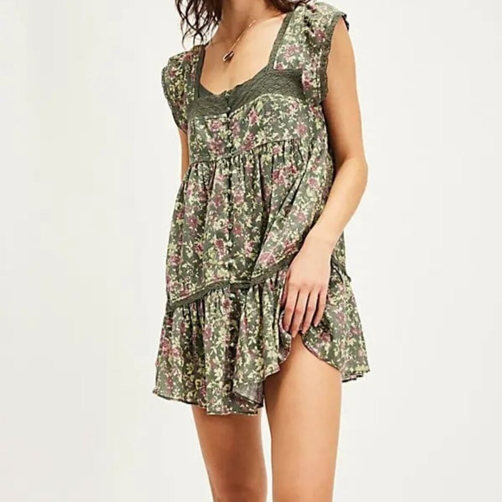 Free People Alessia Printed Mini Dress